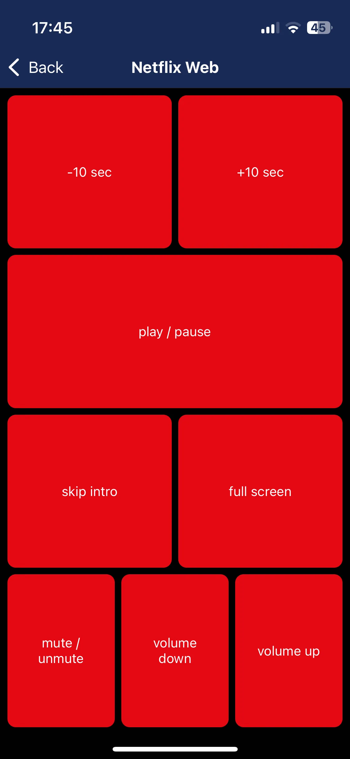 Netflix remote