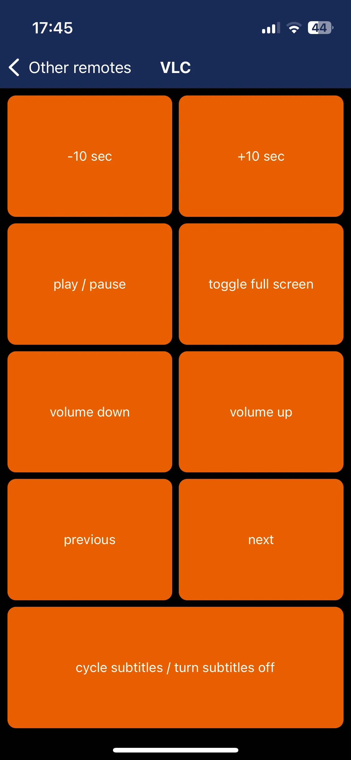 VLC remote